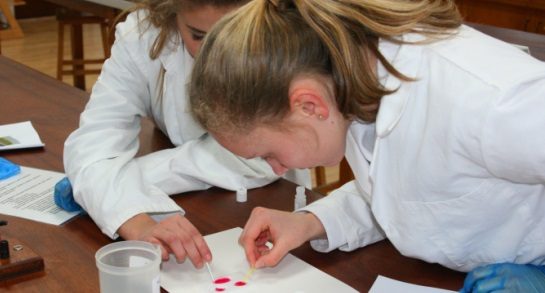 Harrogate Ladies' College pupils conduct forensic tests