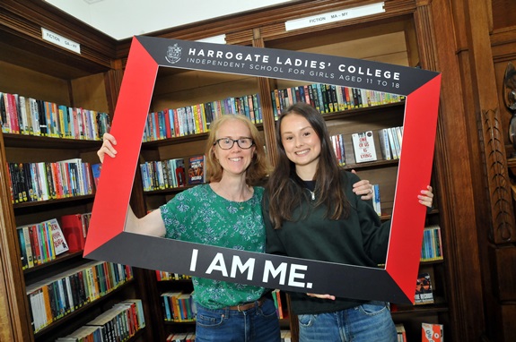 Tilly Reid and her mother Catherine Reid, an alumna of Harrogate Ladies’ College.