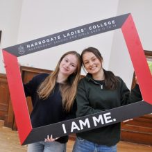 (L-R) Phoebe Turner and Tilly Reid.