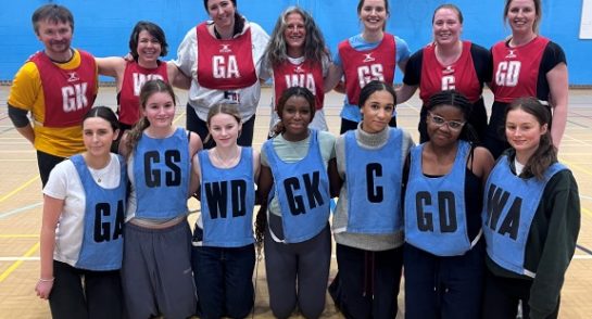 staff vs students netball match