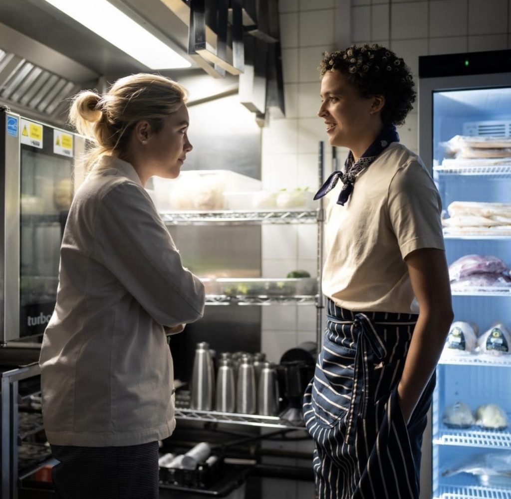 Lee Braithwaite and Florence Pugh pictured from We Live in Time, a feature film debut for the Harrogate Ladies' College graduate.