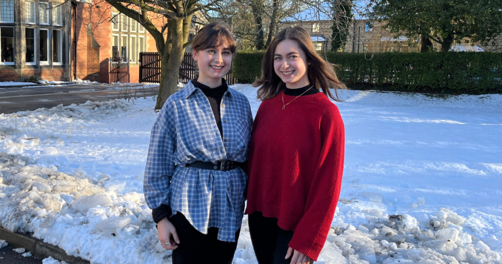 Ukrainian twins, Diana and Sofiia Shypovych, recently returned to Harrogate Ladies' College